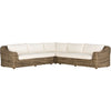 Venao Ivory, Natural Teak-FSC, Chunky Sand Woven