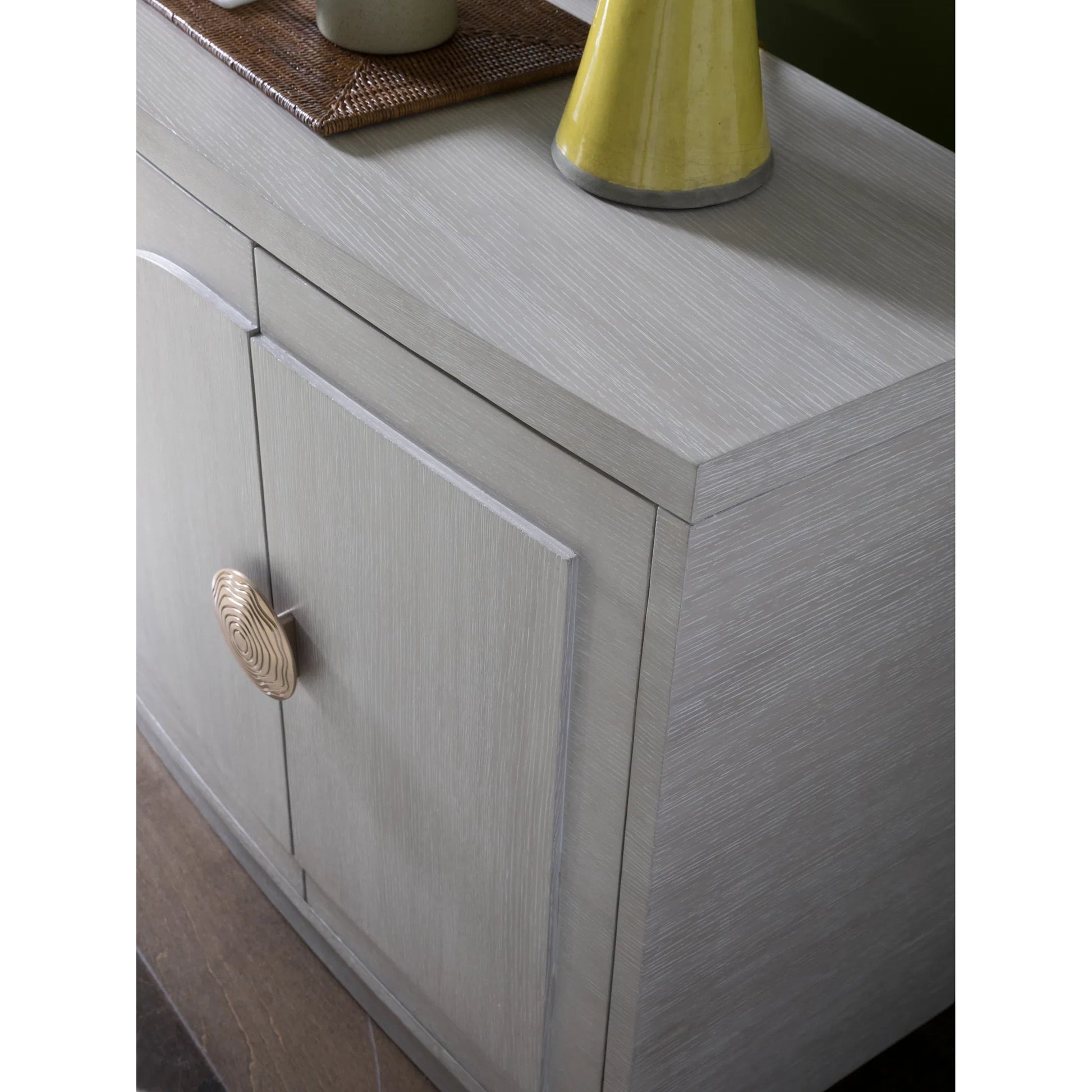 Solimar Buffet by Artistica Home in white oak. Made from white oak in a unique style.
