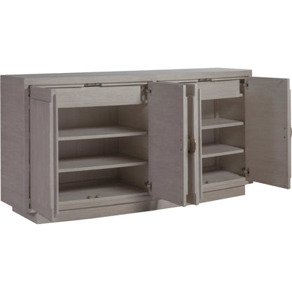 Solimar Buffet by Artistica Home in white oak. Made from white oak in a unique style.