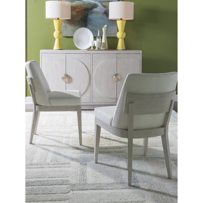 Solimar Buffet by Artistica Home in white oak. Made from white oak in a unique style.