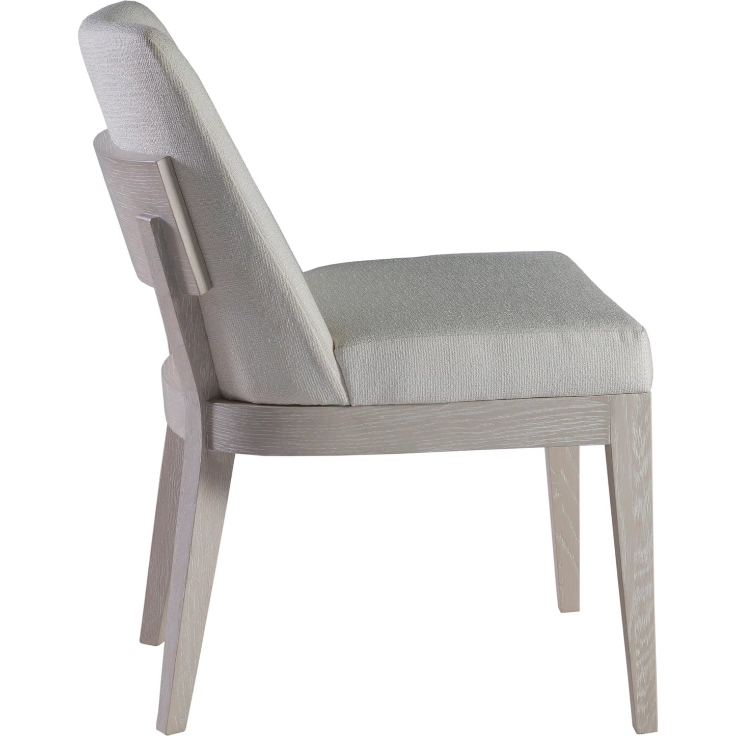 004 SI-2540385 | Additional Silo | Solimar Upholstered Side Chair by Artistica Home in white, ivory and white oak. Made from white oak, fabric in a unique style.