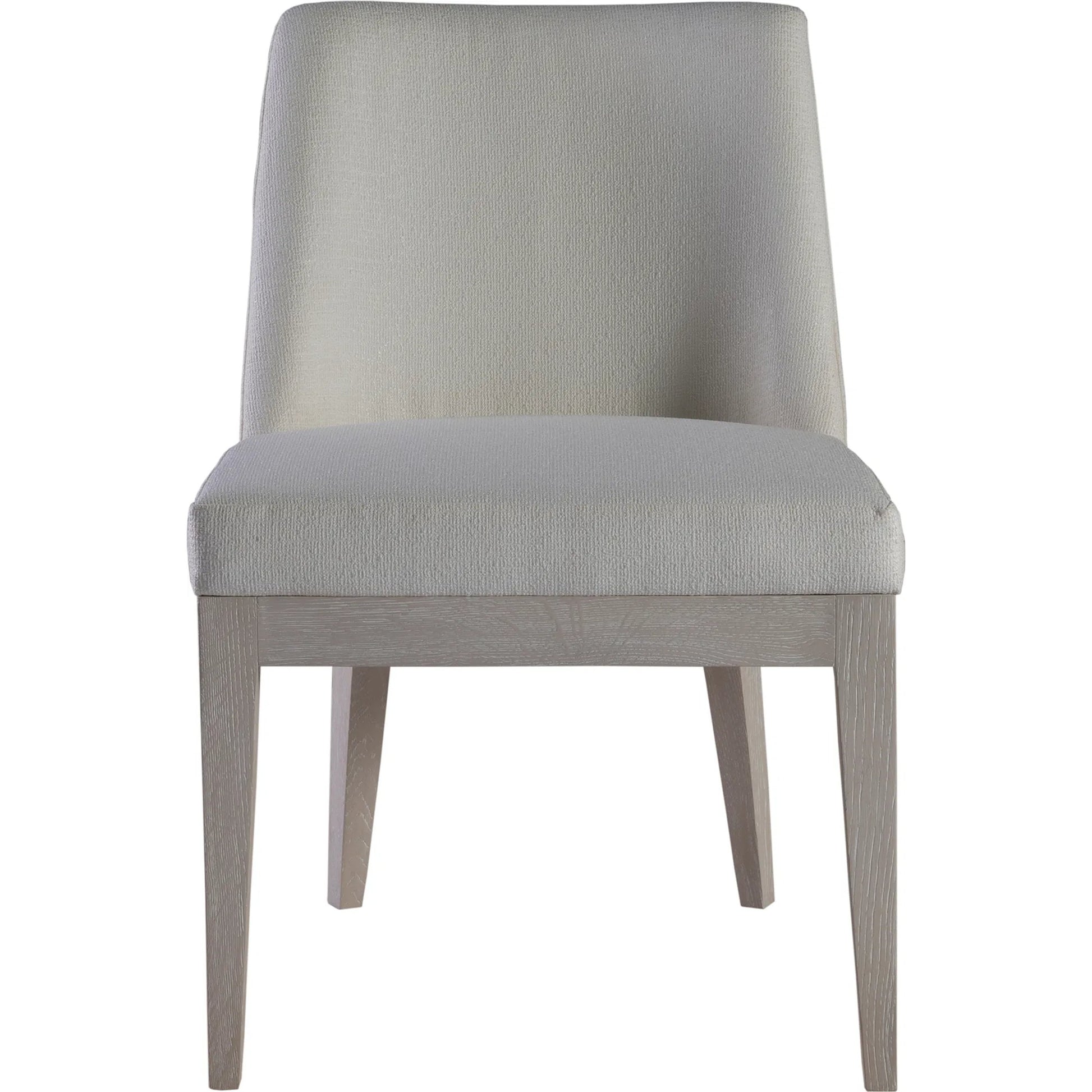 Solimar Upholstered Side Chair by Artistica Home in white, ivory and white oak. Made from white oak, fabric in a unique style.