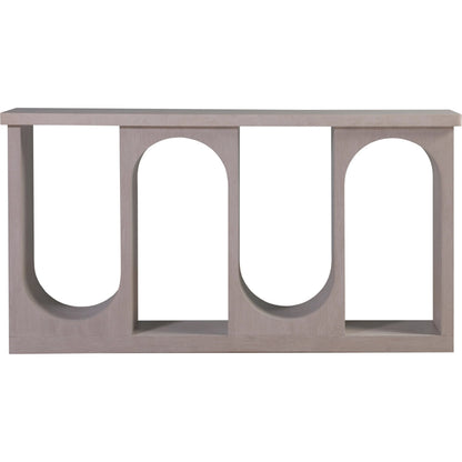 Solimar Console by Artistica Home in white oak. Made from white oak in a unique style.