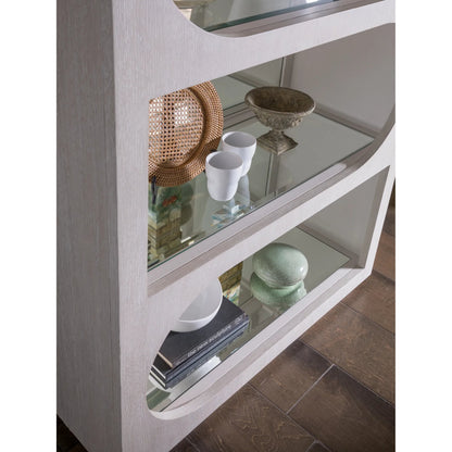 Solimar Bookcase by Artistica Home in white oak. Made from white oak in a unique style.