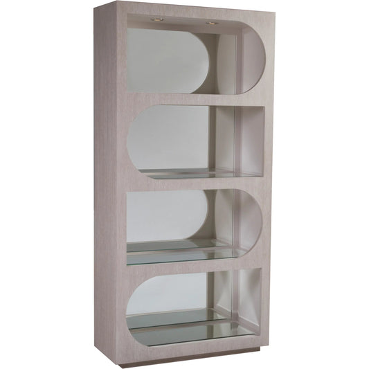 Solimar Bookcase by Artistica Home in white oak. Made from white oak in a unique style.