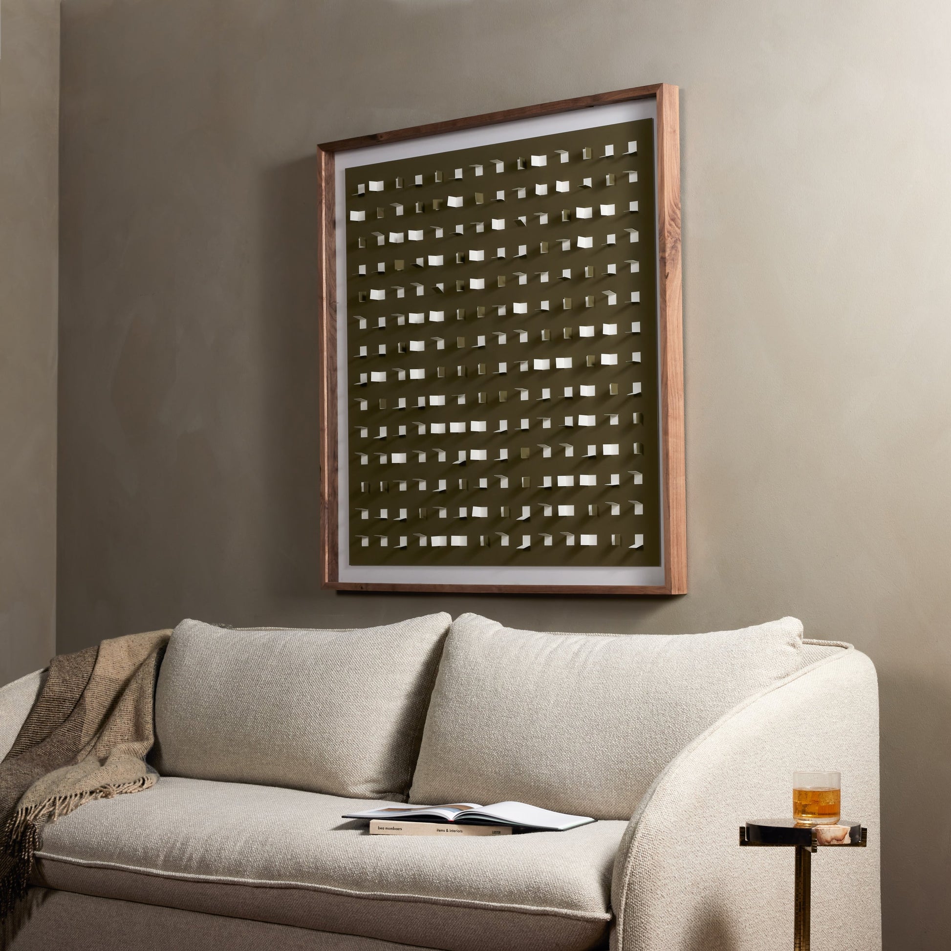 See Through Olive by FH Art Studio by Four Hands. Made from linen backer in a modern style.