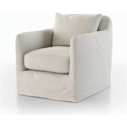 Dade Outdoor Swivel Chair by Four Hands. Made from 100% olefin, aluminum in a modern style.
