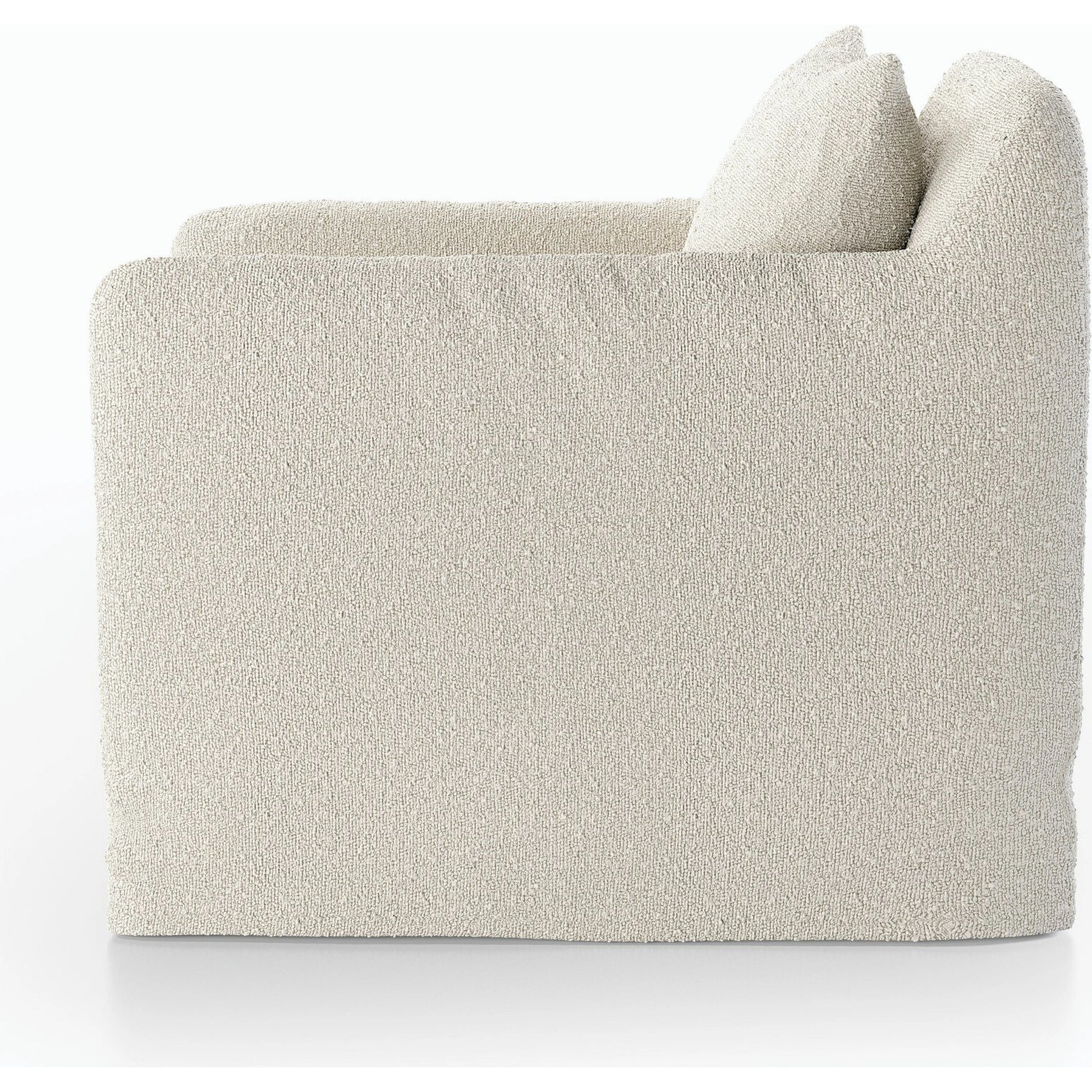Dade Outdoor Swivel Chair by Four Hands. Made from 100% olefin, aluminum in a modern style.