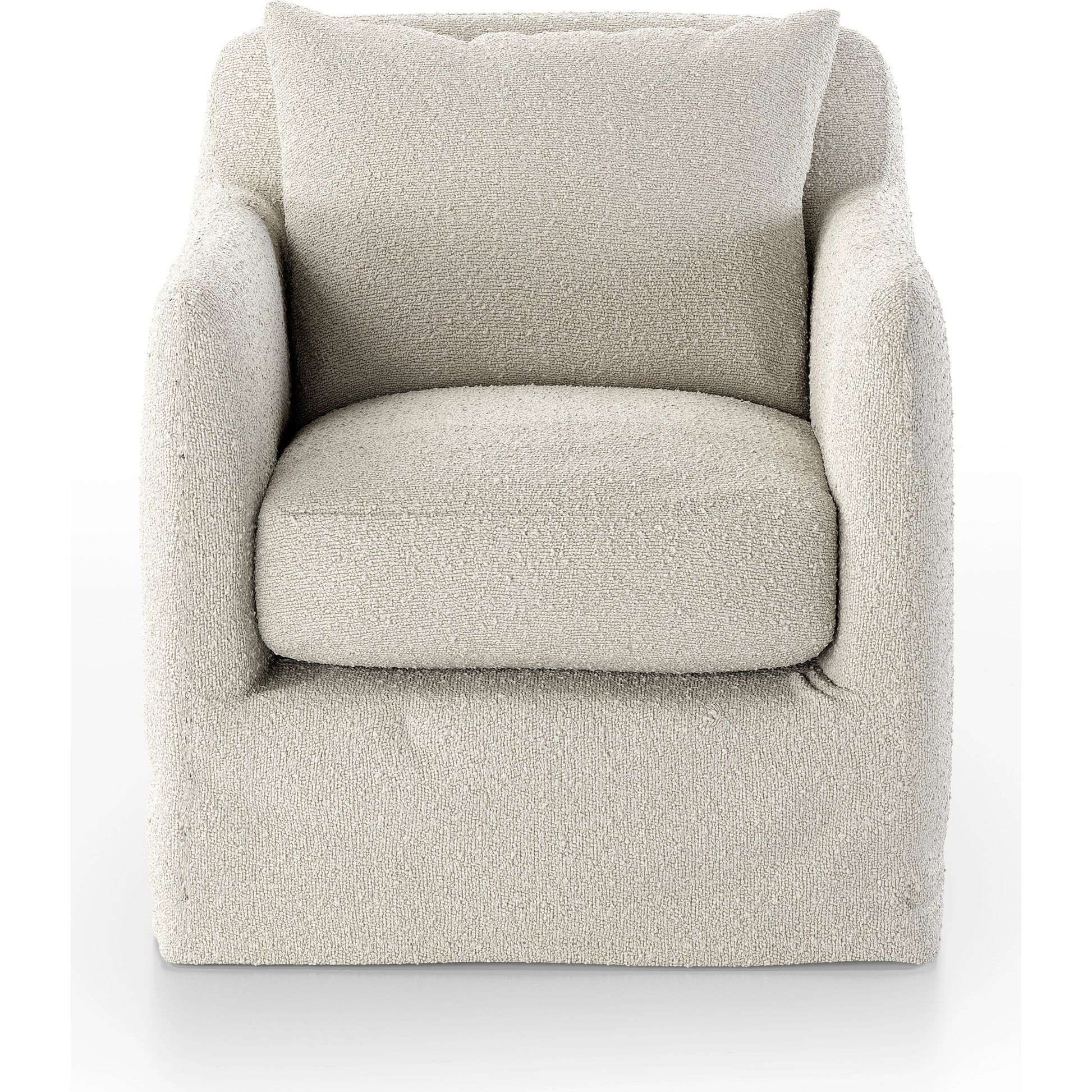 Dade Outdoor Swivel Chair by Four Hands. Made from 100% olefin, aluminum in a modern style.