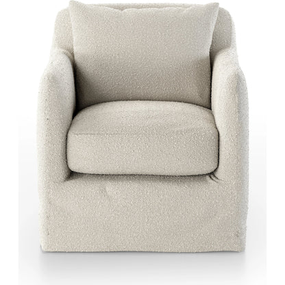 Dade Outdoor Swivel Chair by Four Hands. Made from 100% olefin, aluminum in a modern style.