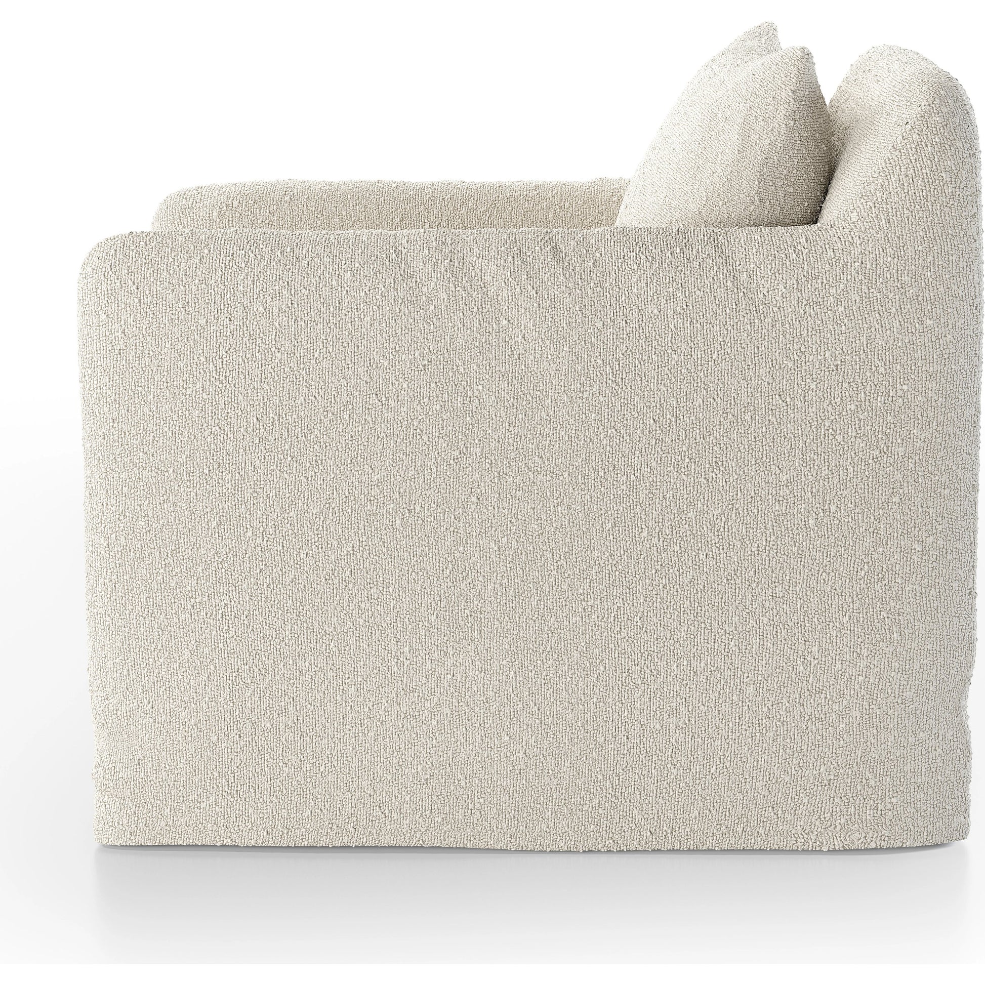 Dade Outdoor Swivel Chair by Four Hands. Made from 100% olefin, aluminum in a modern style.