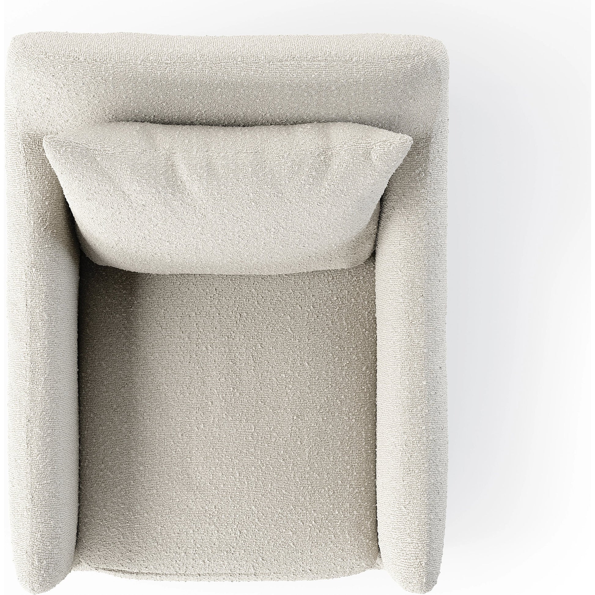 Dade Outdoor Swivel Chair by Four Hands. Made from 100% olefin, aluminum in a modern style.