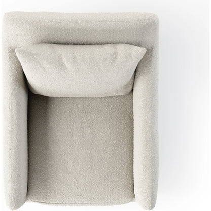 Dade Outdoor Swivel Chair by Four Hands. Made from 100% olefin, aluminum in a modern style.