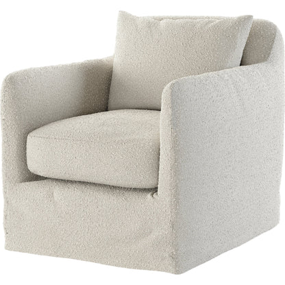 Dade Outdoor Swivel Chair by Four Hands. Made from 100% olefin, aluminum in a modern style.