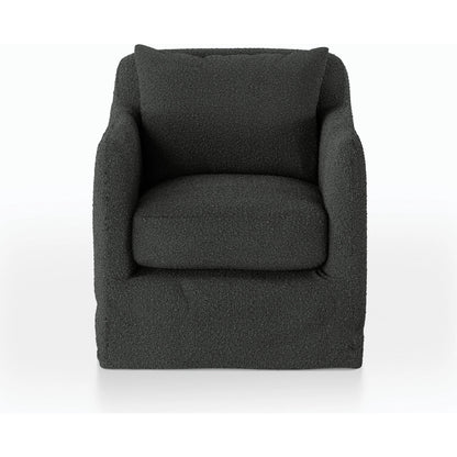 Dade Outdoor Swivel Chair by Four Hands. Made from 100% olefin, aluminum in a modern style.