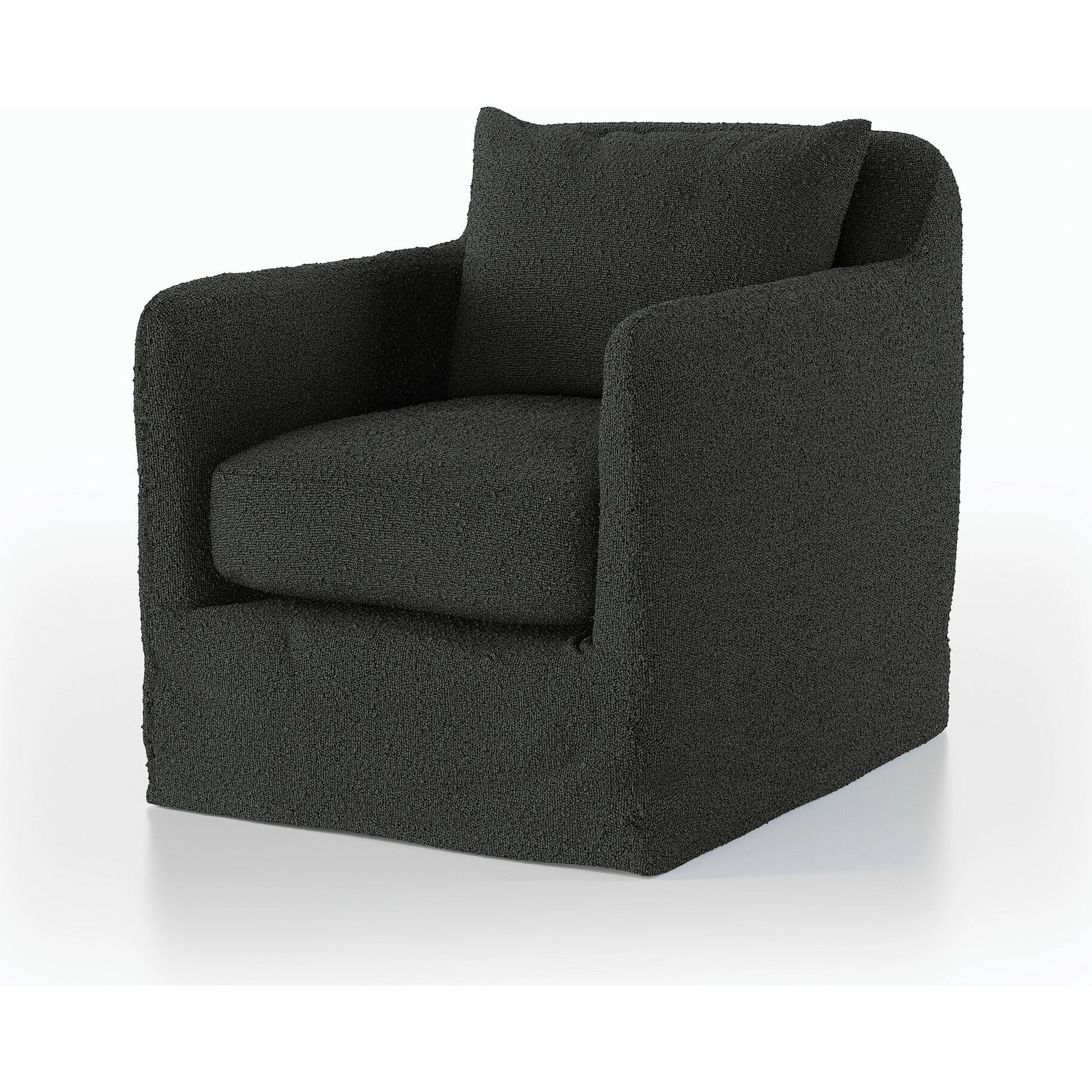 Dade Outdoor Swivel Chair by Four Hands. Made from 100% olefin, aluminum in a modern style.