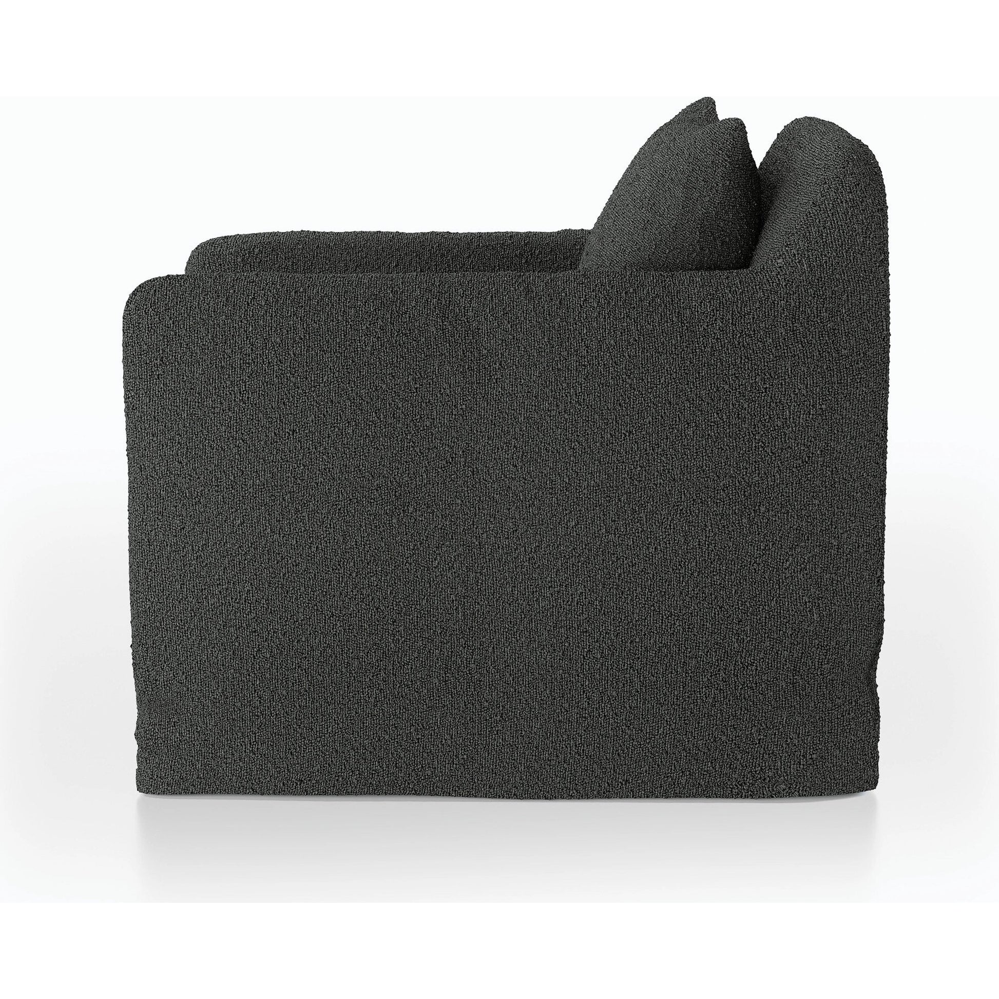 Dade Outdoor Swivel Chair by Four Hands. Made from 100% olefin, aluminum in a modern style.