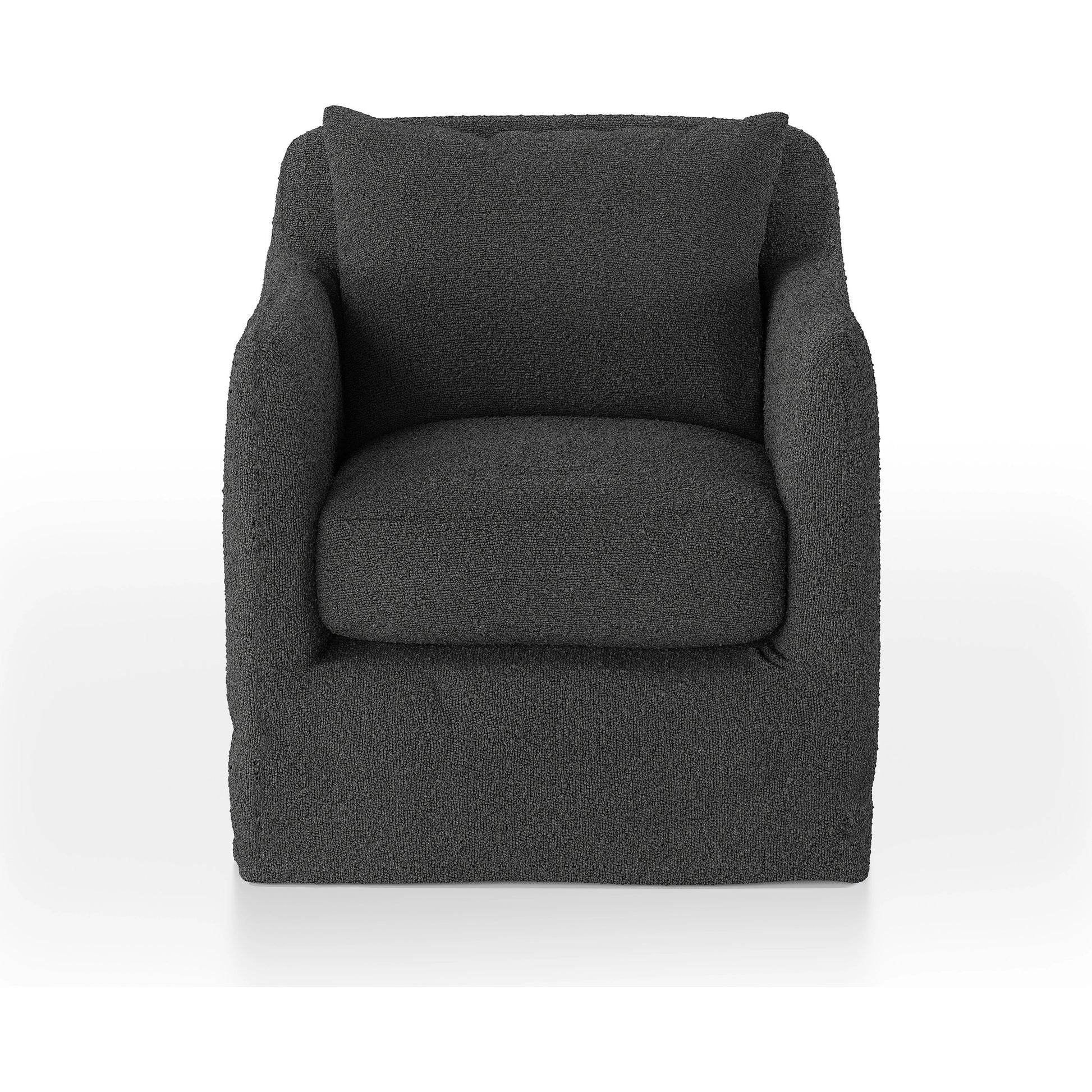 Dade Outdoor Swivel Chair by Four Hands. Made from 100% olefin, aluminum in a modern style.