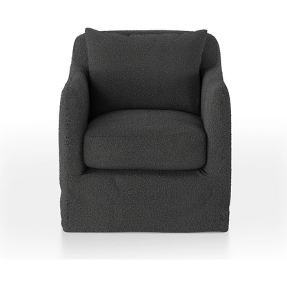 Dade Outdoor Swivel Chair by Four Hands. Made from 100% olefin, aluminum in a modern style.