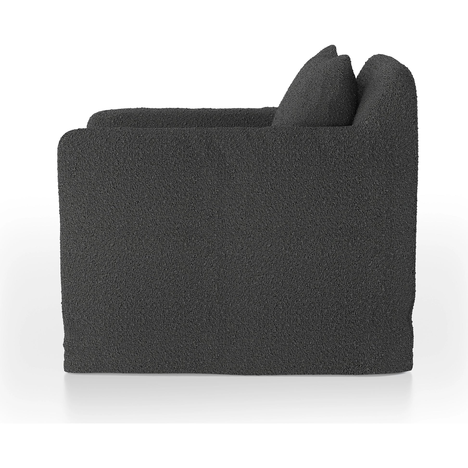 Dade Outdoor Swivel Chair by Four Hands. Made from 100% olefin, aluminum in a modern style.