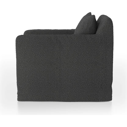 Dade Outdoor Swivel Chair by Four Hands. Made from 100% olefin, aluminum in a modern style.