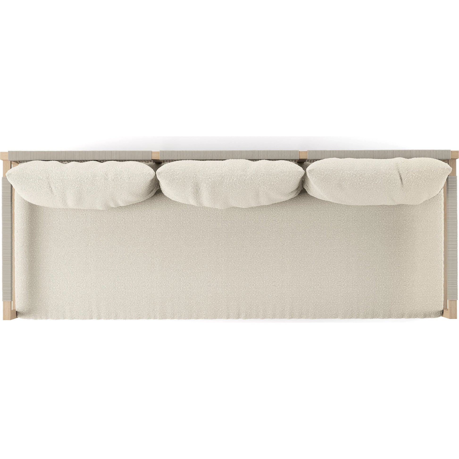Sherwood Outdoor Sofa, Washed Brown by Four Hands. Made from 100% olefin, solid fsc®-certified teak, 100% polypropylene in a coastal style.