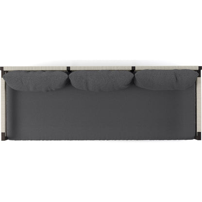 Sherwood Outdoor Sofa, Bronze by Four Hands. Made from 100% olefin, aluminum, 100% polypropylene in a modern style.