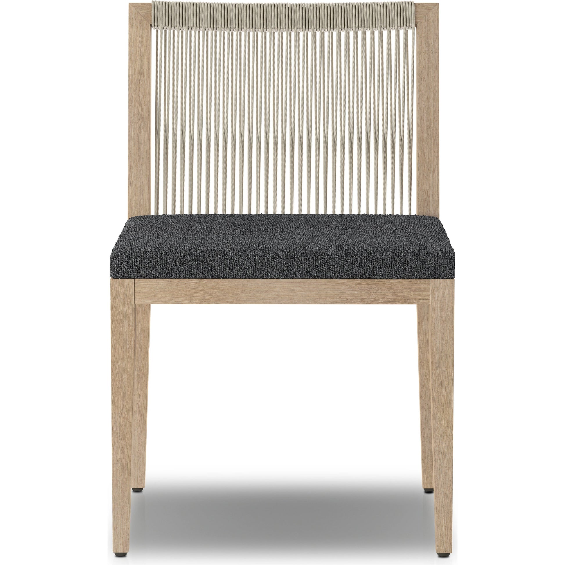 Sherwood Outdoor Dining Chair, Washed Brown by Four Hands in washed brown. Made from 100% olefin, solid fsc®-certified teak, 100% polypropylene in a cottage & farmhouse style.