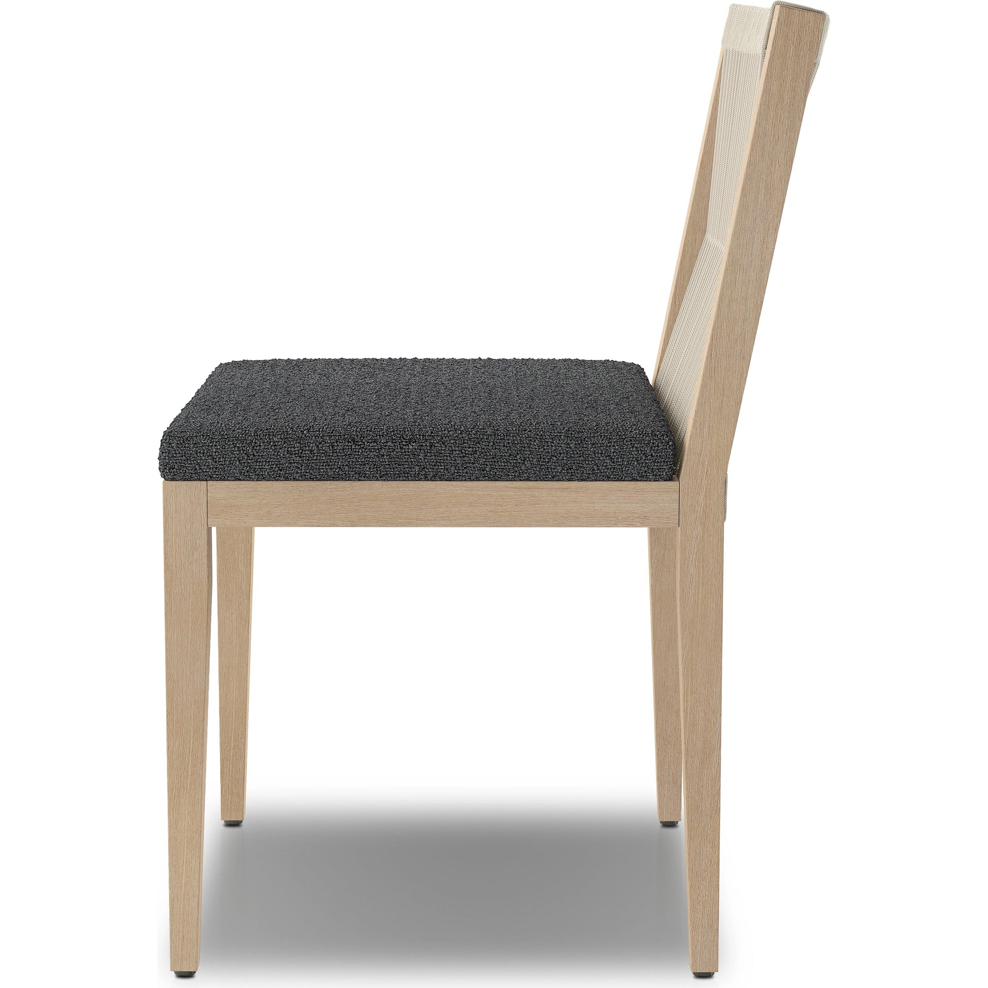 Sherwood Outdoor Dining Chair, Washed Brown by Four Hands in washed brown. Made from 100% olefin, solid fsc®-certified teak, 100% polypropylene in a cottage & farmhouse style.