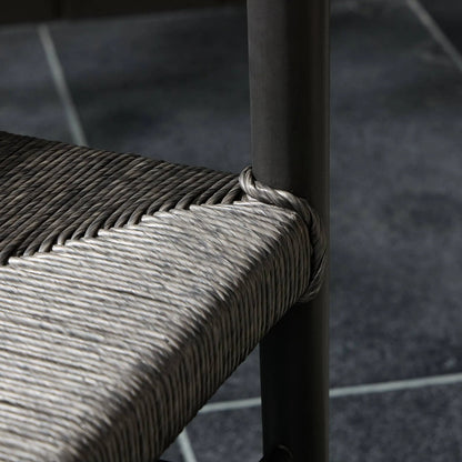 Lomas Outdoor Dining Armchair by Four Hands. Made from solid teak, 100% polyethylene in a modern style.