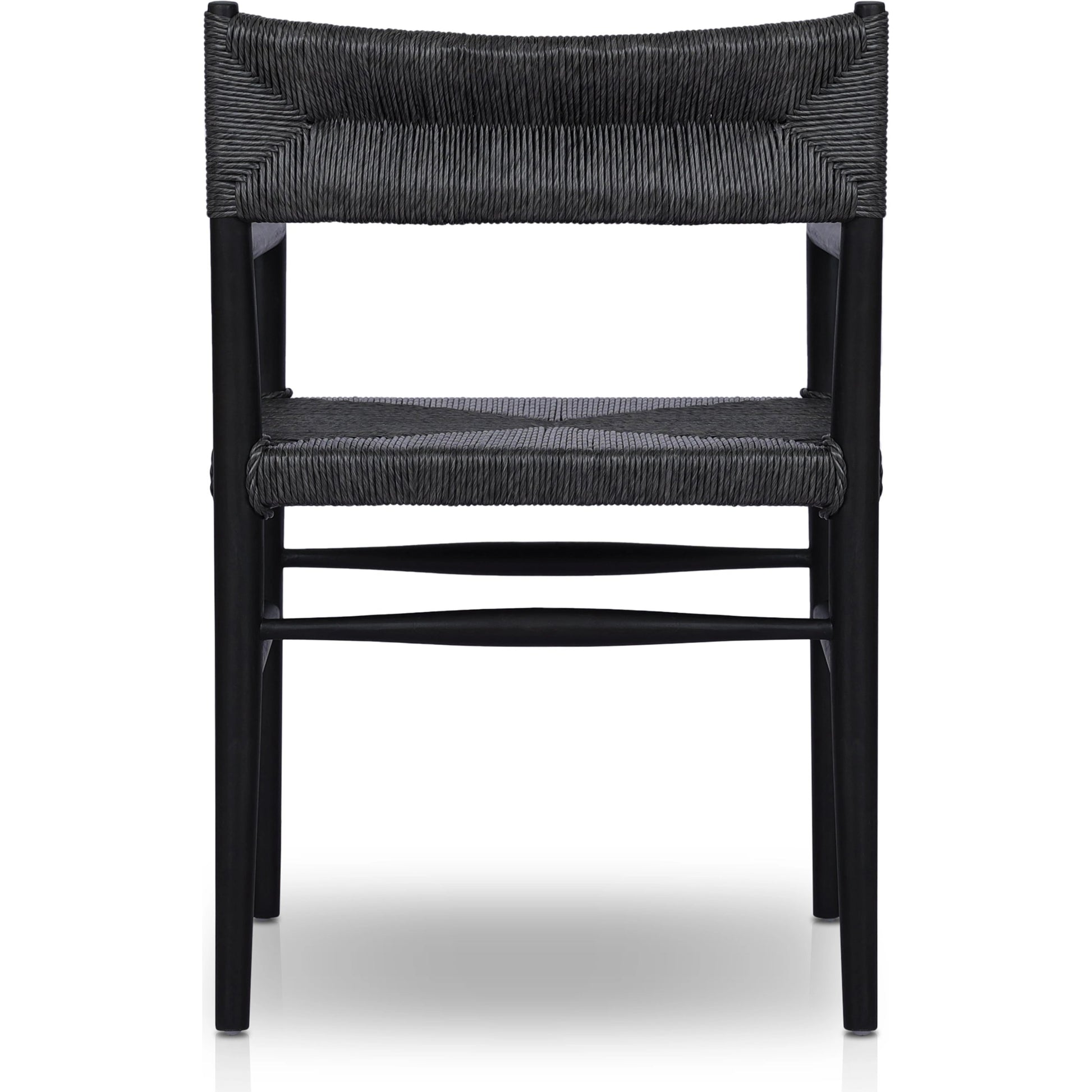 Lomas Outdoor Dining Armchair by Four Hands. Made from solid teak, 100% polyethylene in a modern style.
