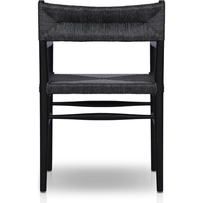 Lomas Outdoor Dining Armchair by Four Hands. Made from solid teak, 100% polyethylene in a modern style.