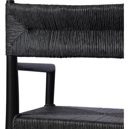 Lomas Outdoor Dining Armchair by Four Hands. Made from solid teak, 100% polyethylene in a modern style.