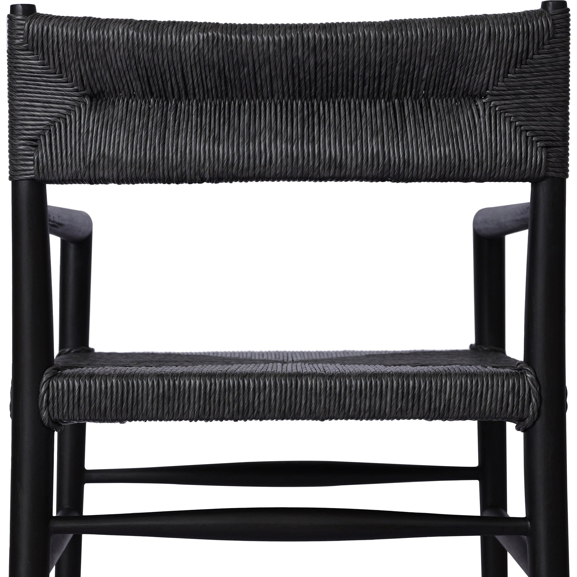 Lomas Outdoor Dining Armchair by Four Hands. Made from solid teak, 100% polyethylene in a modern style.