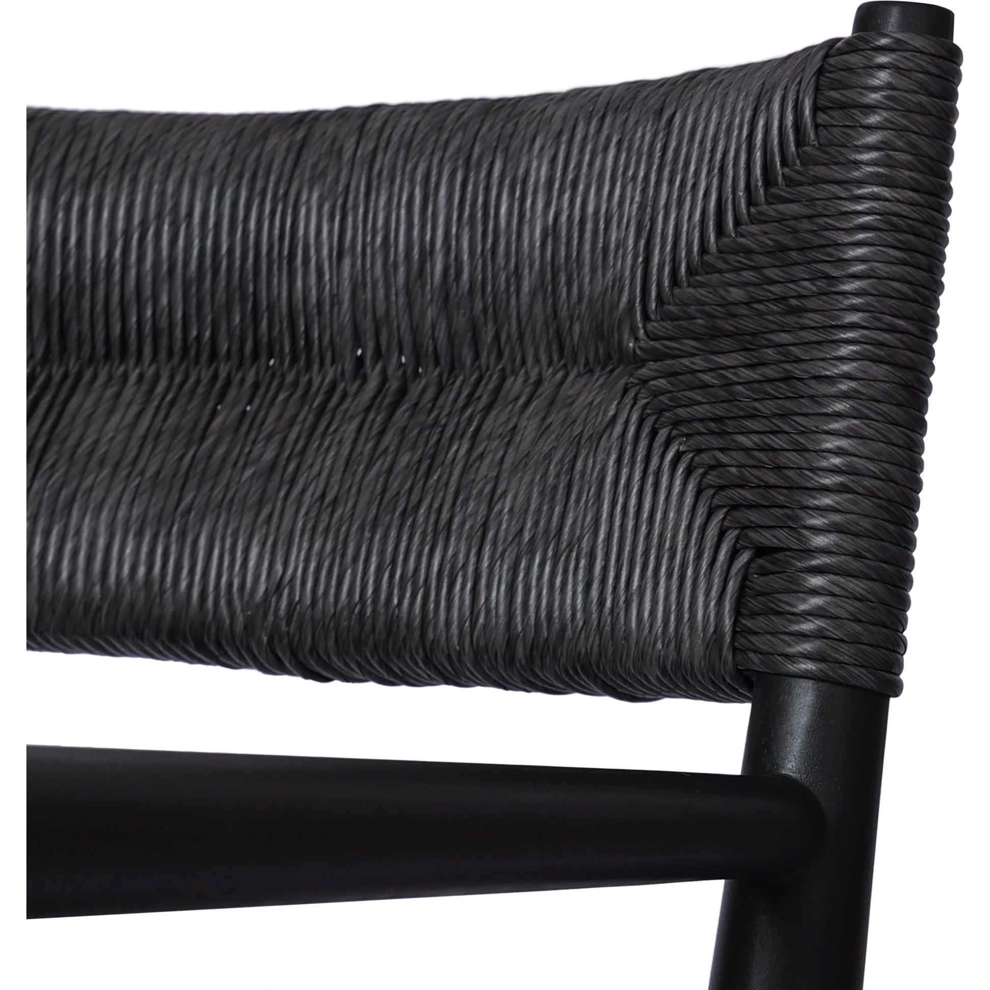 Lomas Outdoor Dining Armchair by Four Hands. Made from solid teak, 100% polyethylene in a modern style.