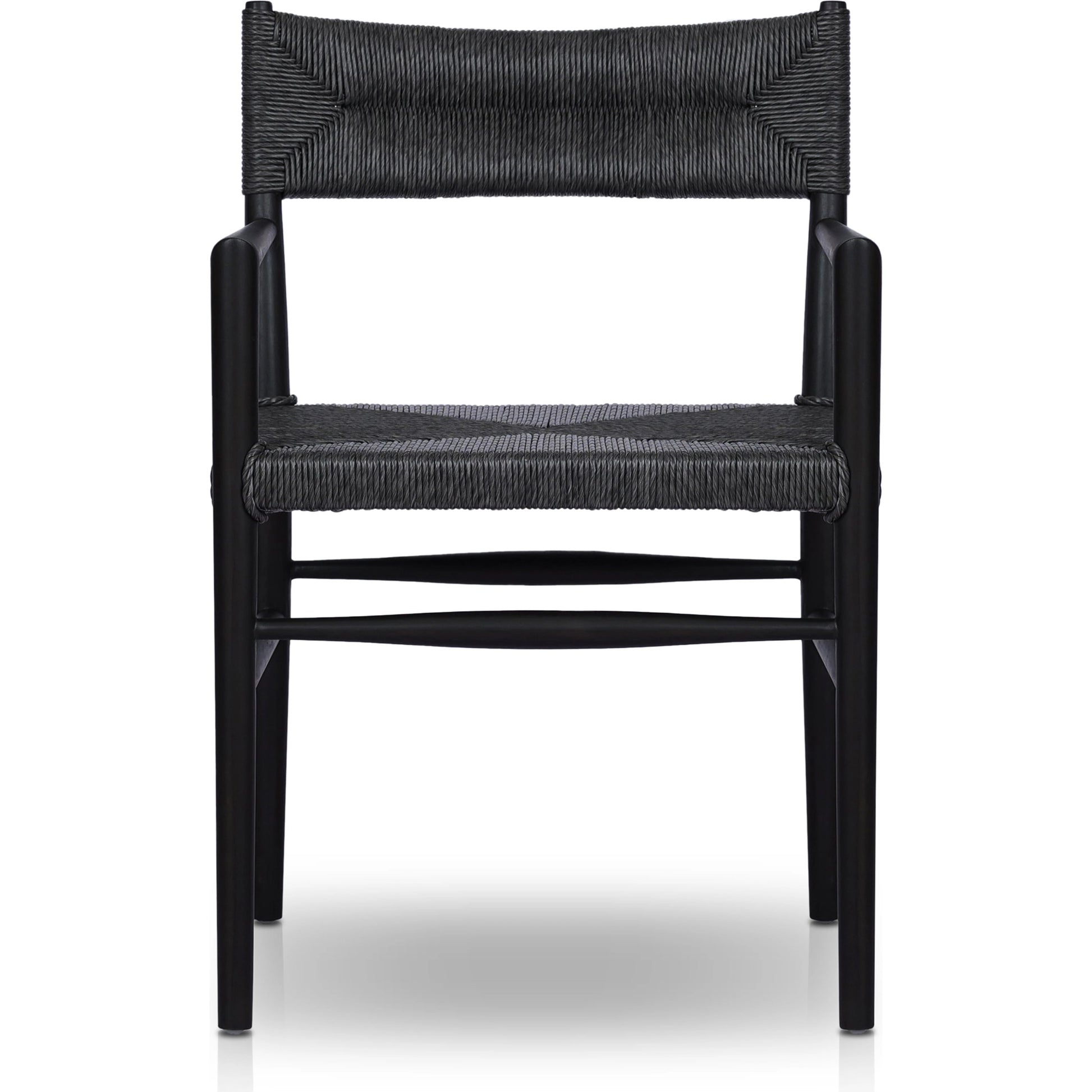 Lomas Outdoor Dining Armchair by Four Hands. Made from solid teak, 100% polyethylene in a modern style.
