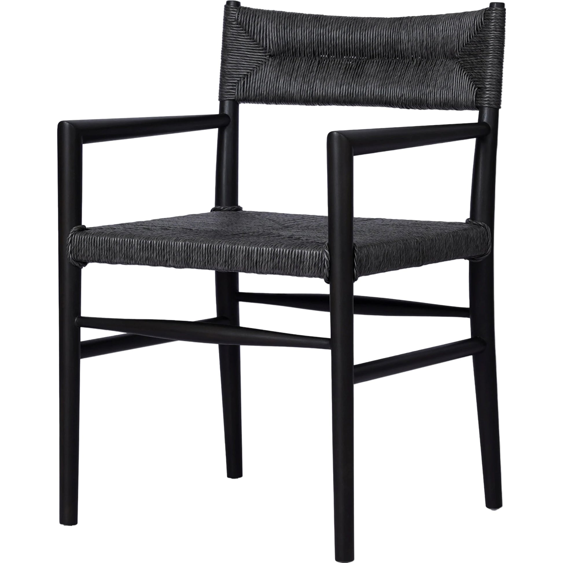 Lomas Outdoor Dining Armchair by Four Hands. Made from solid teak, 100% polyethylene in a modern style.