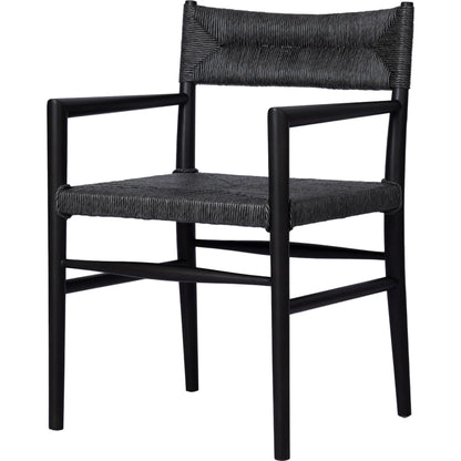 Lomas Outdoor Dining Armchair by Four Hands. Made from solid teak, 100% polyethylene in a modern style.
