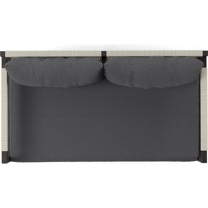 Sherwood Outdoor Sofa, Bronze by Four Hands. Made from 100% olefin, aluminum, 100% polypropylene in a modern style.