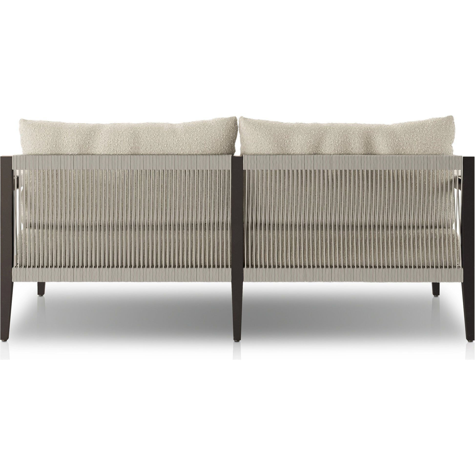 Sherwood Outdoor Sofa, Bronze by Four Hands. Made from 100% olefin, aluminum, 100% polypropylene in a modern style.