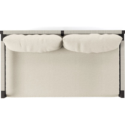 Sherwood Outdoor Sofa, Bronze by Four Hands. Made from 100% olefin, aluminum, 100% polypropylene in a modern style.