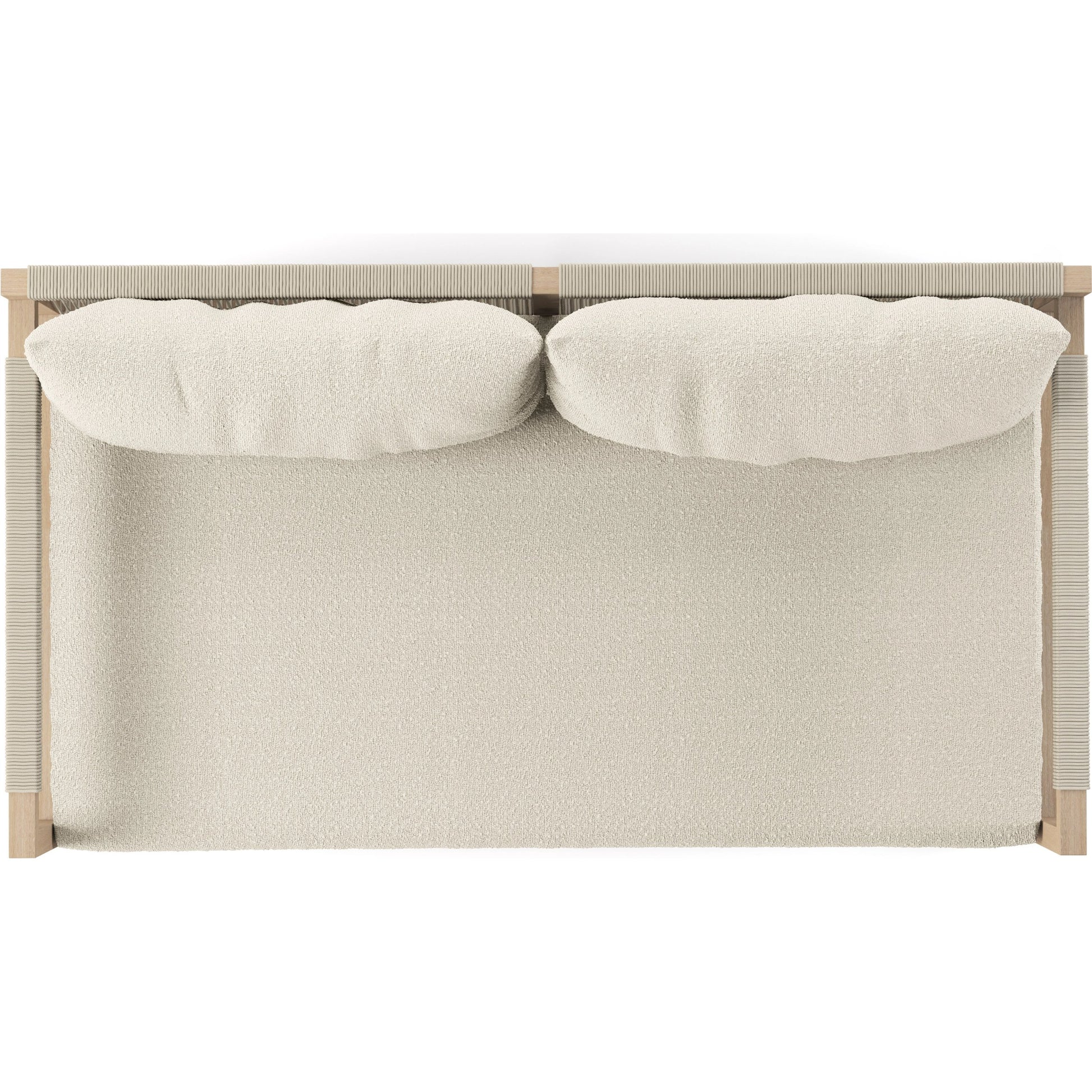 Sherwood Outdoor Sofa, Washed Brown by Four Hands. Made from 100% olefin, solid fsc®-certified teak, 100% polypropylene in a coastal style.