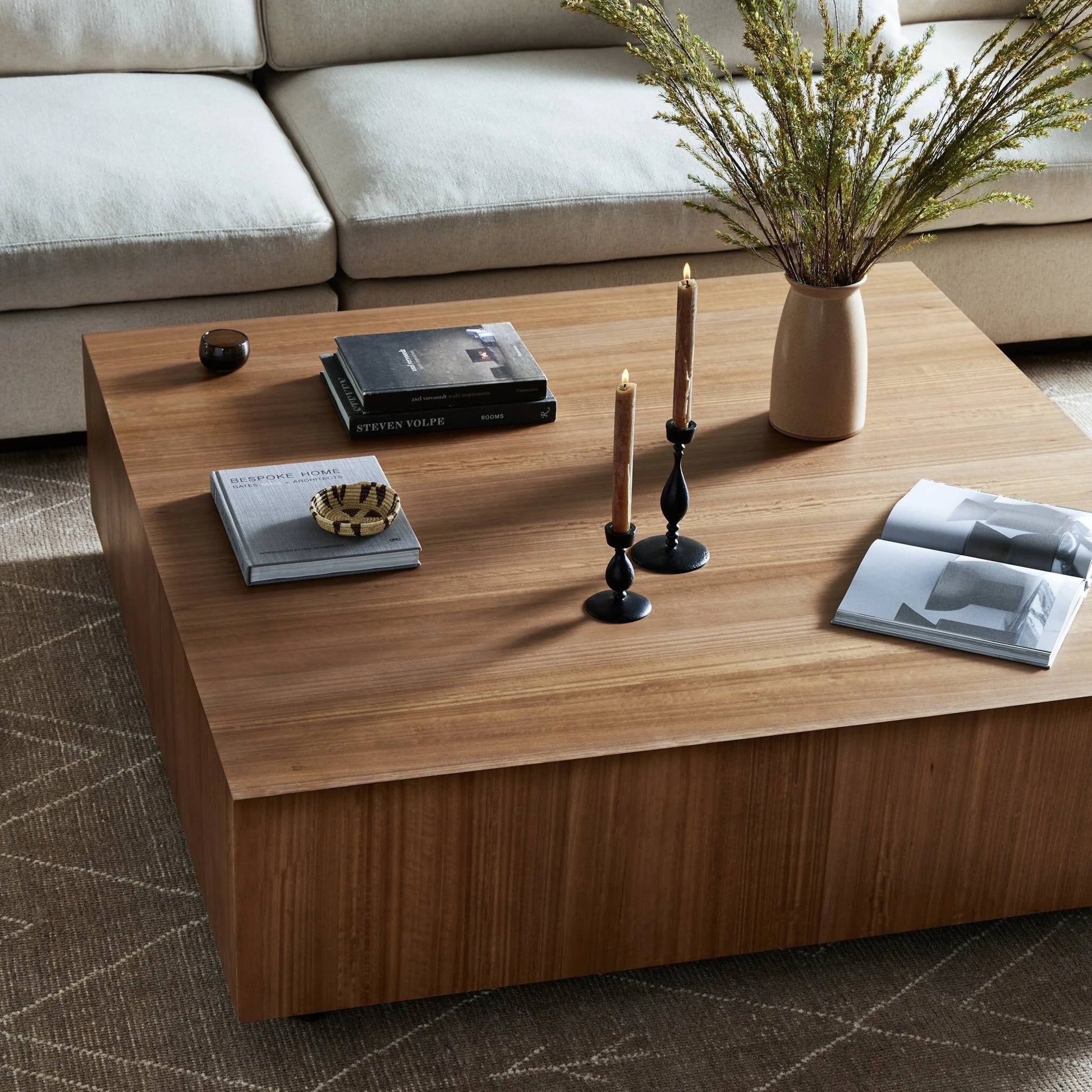 Hudson Large Square Coffee Table by Four Hands. Made from unique in a modern style.