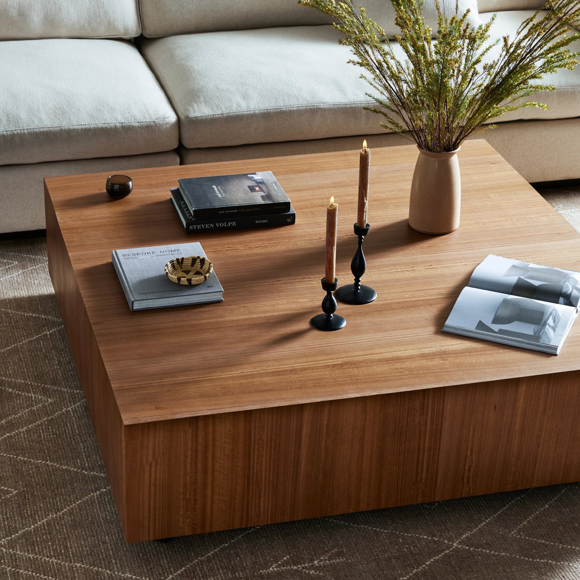 Hudson Large Square Coffee Table by Four Hands. Made from unique in a modern style.