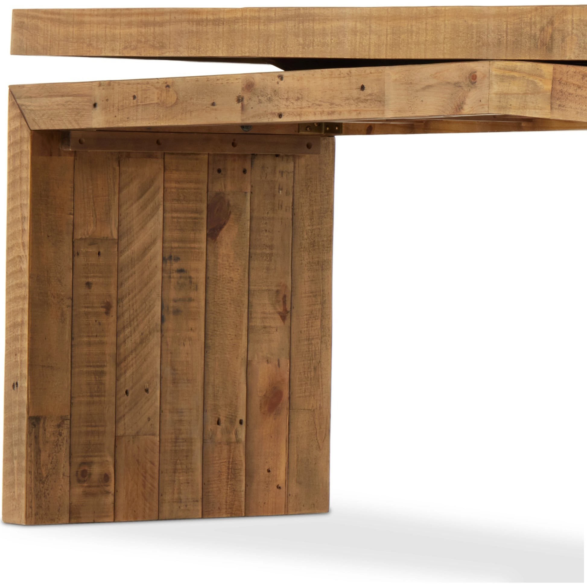 Matthes Large Console Table by Four Hands. Made from solid reclaimed pine in a modern style.