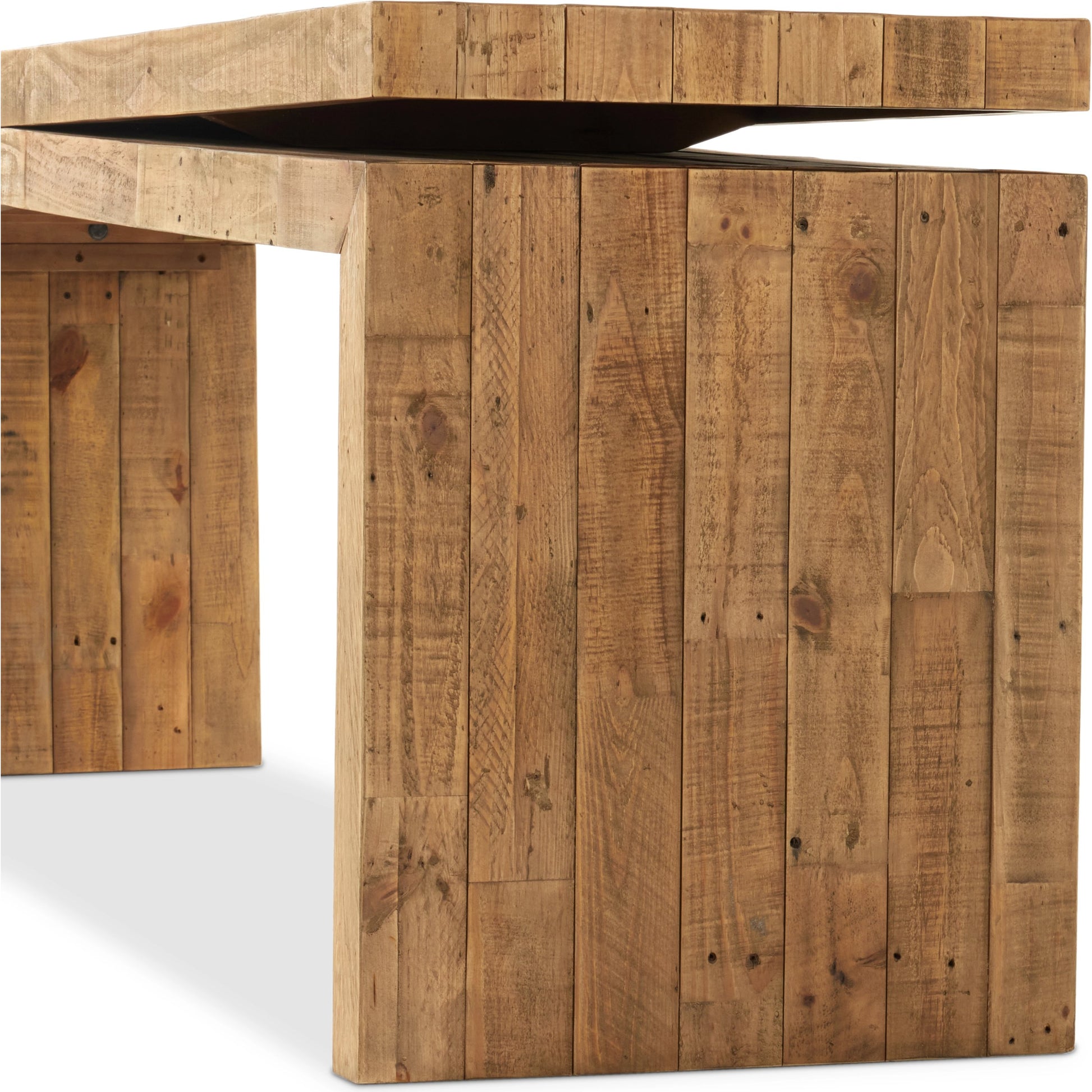 Matthes Large Console Table by Four Hands. Made from solid reclaimed pine in a modern style.