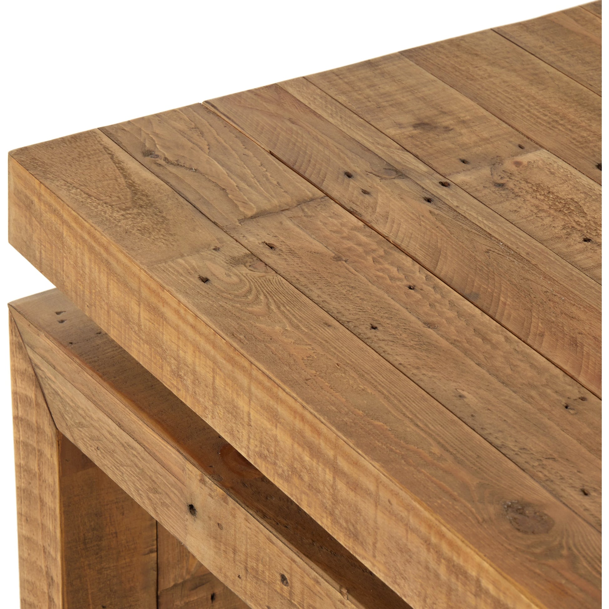 Matthes Large Console Table by Four Hands. Made from solid reclaimed pine in a modern style.