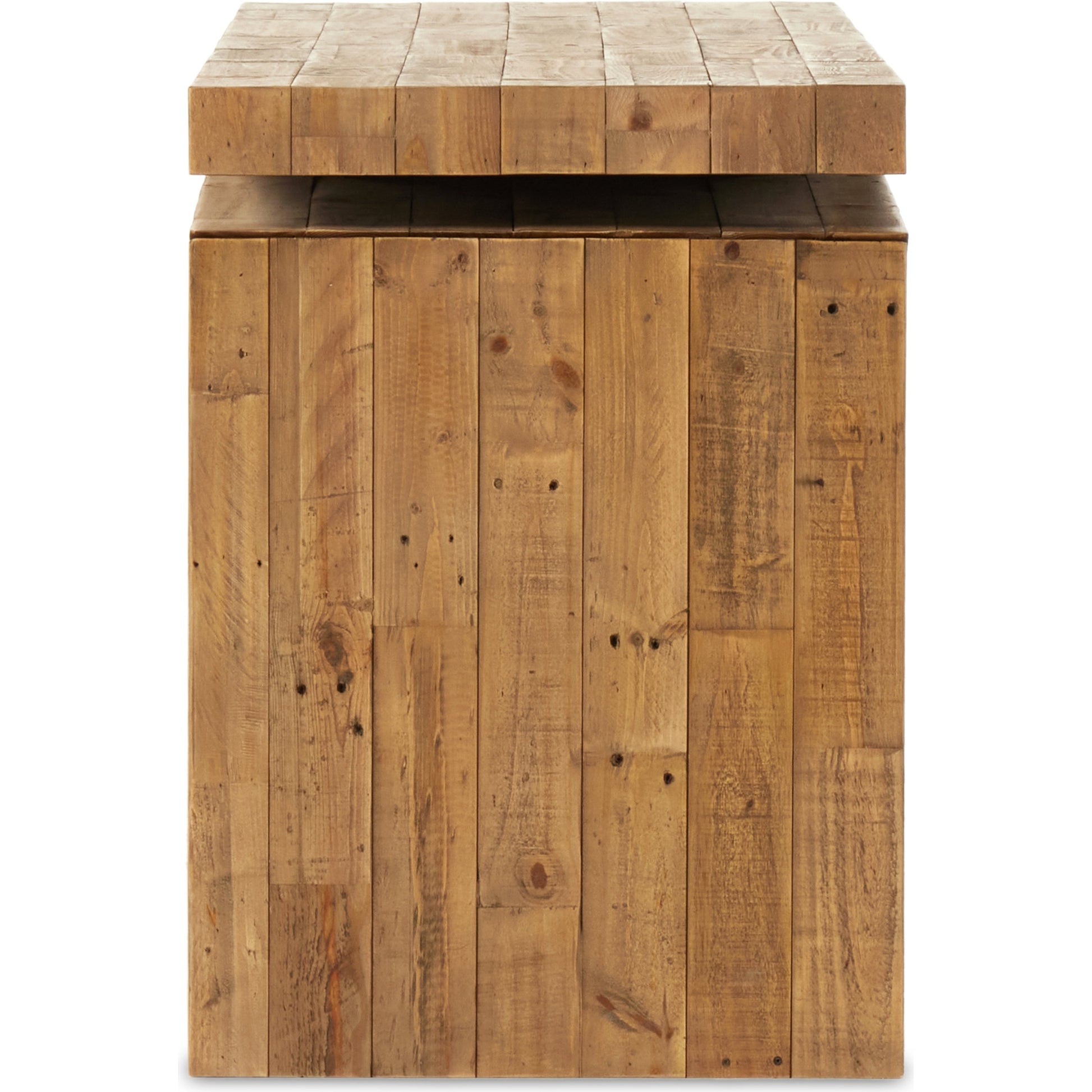 Matthes Large Console Table by Four Hands. Made from solid reclaimed pine in a modern style.