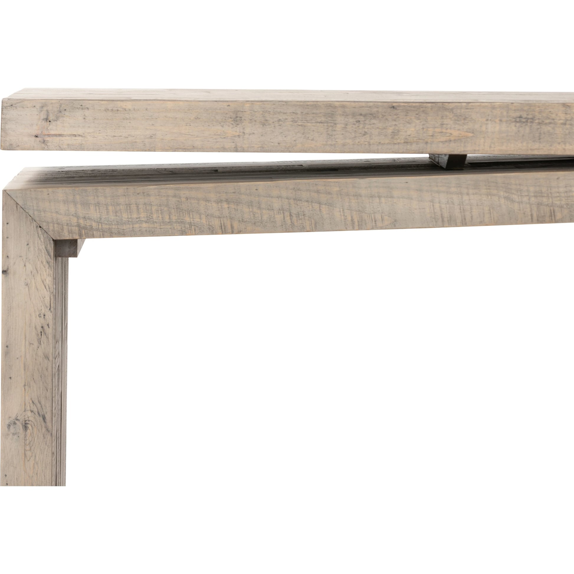 Matthes Large Console Table by Four Hands. Made from solid reclaimed pine in a modern style.