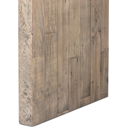 Matthes Large Console Table by Four Hands. Made from solid reclaimed pine in a modern style.